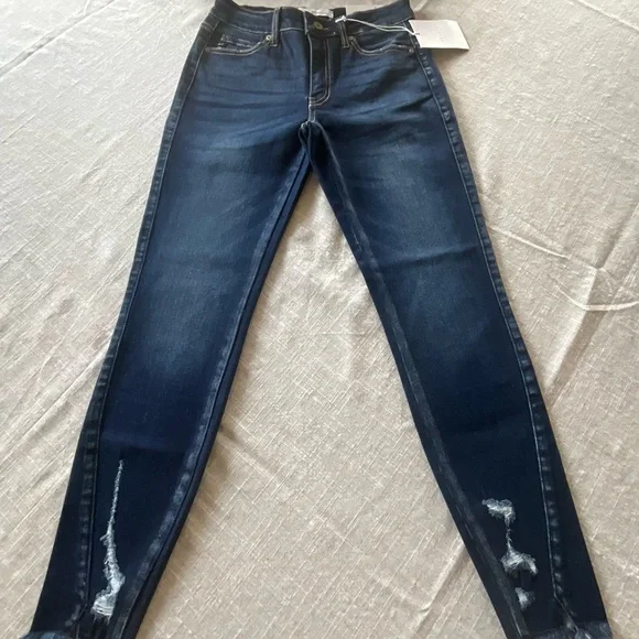 NWT KanCan Dark Blue Ankle Skinny Jean - Picture 2 of 8